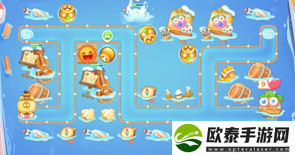 保卫萝卜4暖暖汤泉第2关攻略