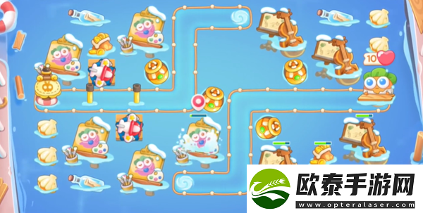 保卫萝卜4暖暖汤泉第5关攻略