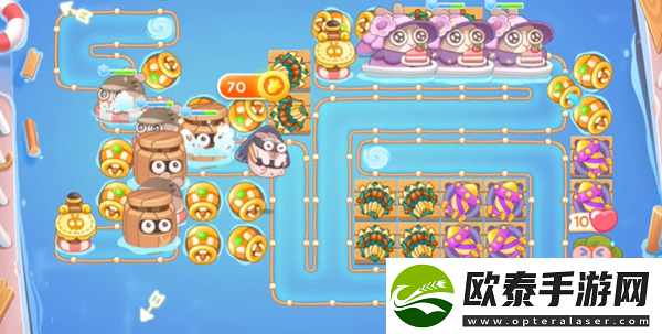 保卫萝卜4暖暖汤泉第13关攻略