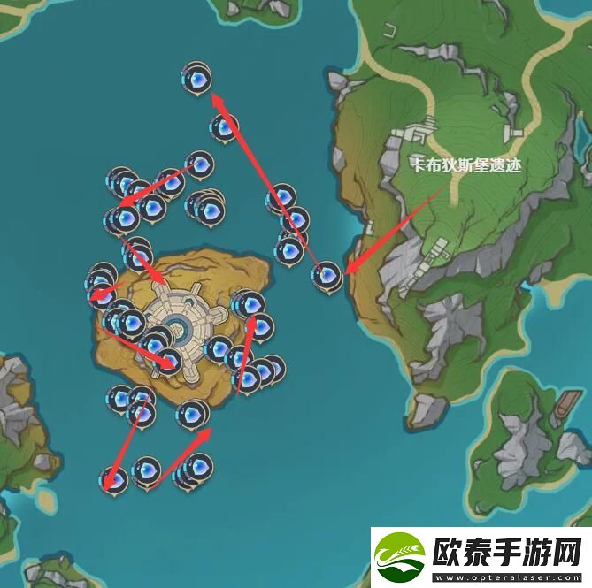 原神初露之源采集路线图
