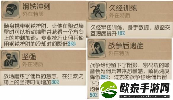 第五人格求生者佣兵怎么玩