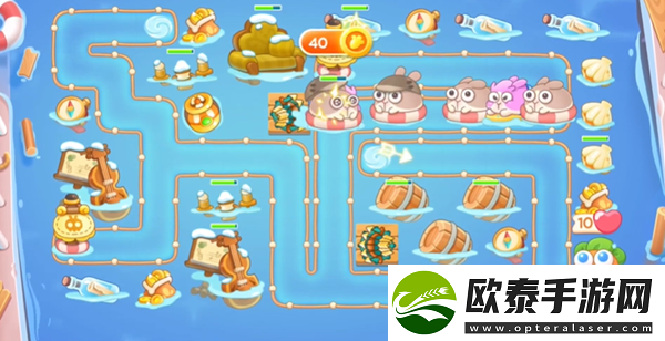 保卫萝卜4暖暖汤泉第13关攻略