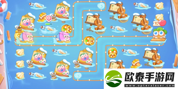 保卫萝卜4暖暖汤泉第5关攻略