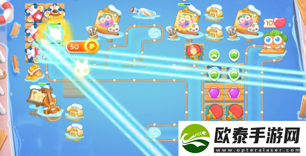 保卫萝卜4暖暖汤泉第6关攻略