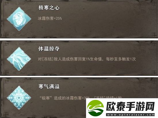 暖雪三川苦寒宗门秘籍技能有哪些
