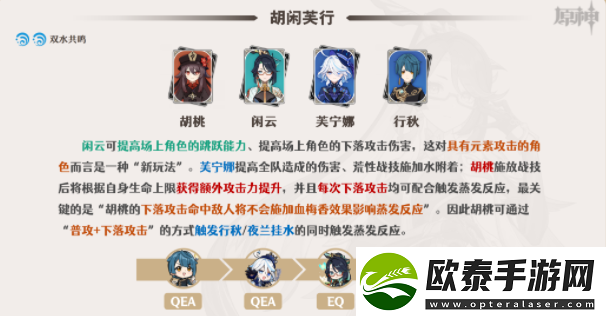 原神闲云阵容搭配推荐