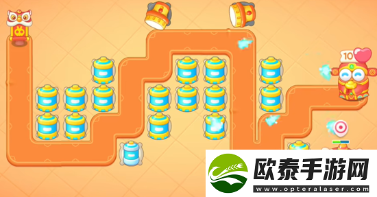 保卫萝卜4福神大作战第1关攻略
