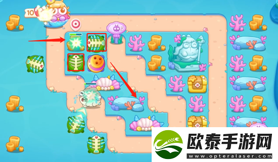 保卫萝卜4海的闺女第55关通关攻略