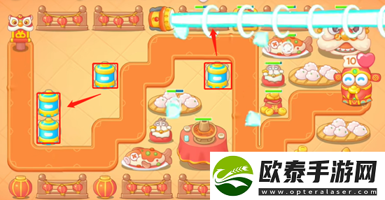 保卫萝卜4福神大作战第1关攻略