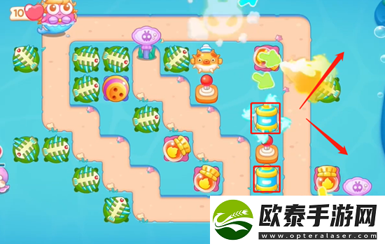 保卫萝卜4海的闺女第55关通关攻略