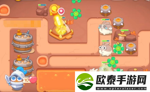 保卫萝卜4饿龙传说第54关怎么过