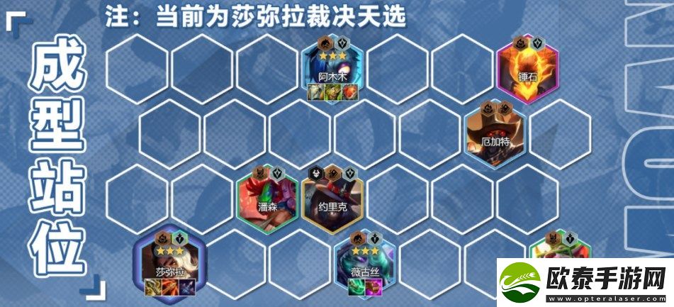 云顶之弈裁决莎弥拉阵容推荐