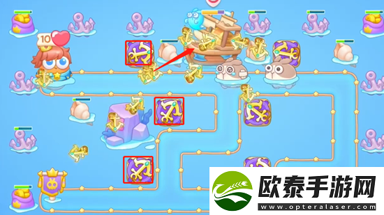 保卫萝卜4海的闺女第54关通关攻略