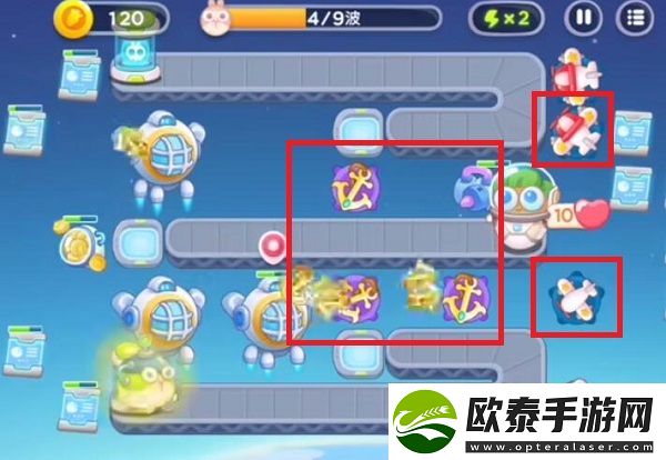 保卫萝卜4太空穿越第29关通关攻略