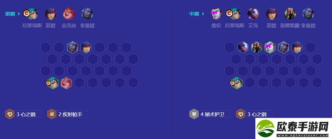 金铲铲之战秘术疾射厄斐琉斯阵容怎么搭配