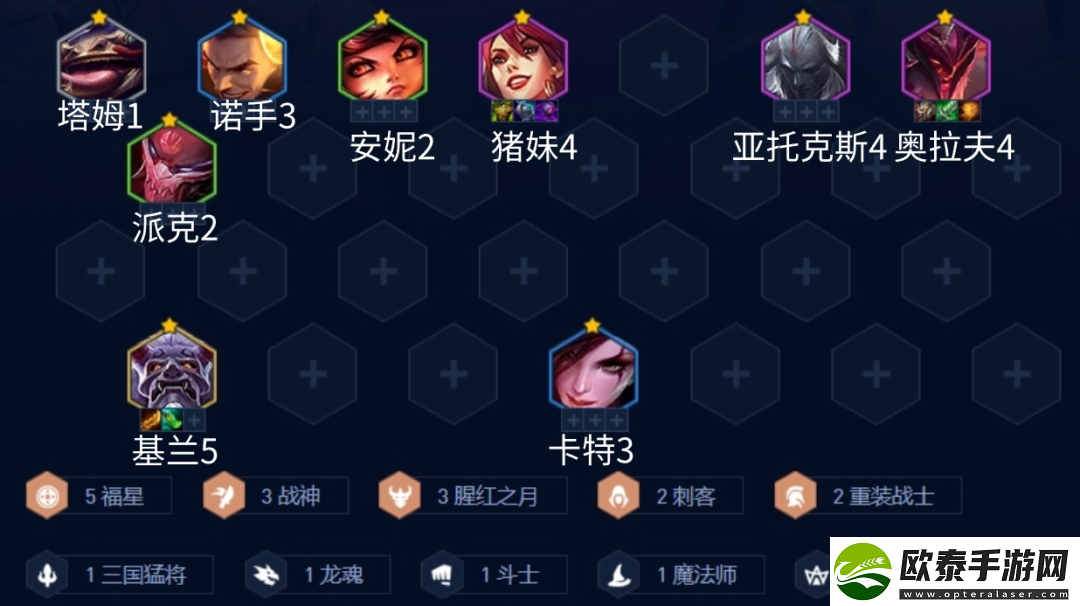金铲铲之战福星战神奥拉夫阵容推荐