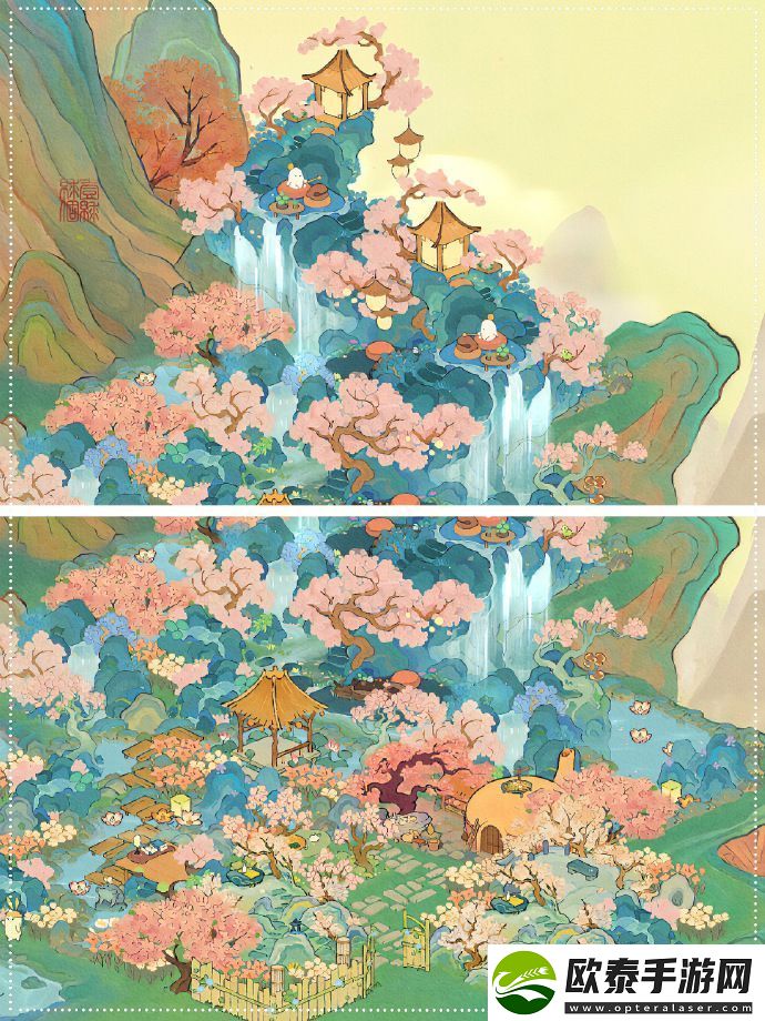 山寺桃花布局分享
