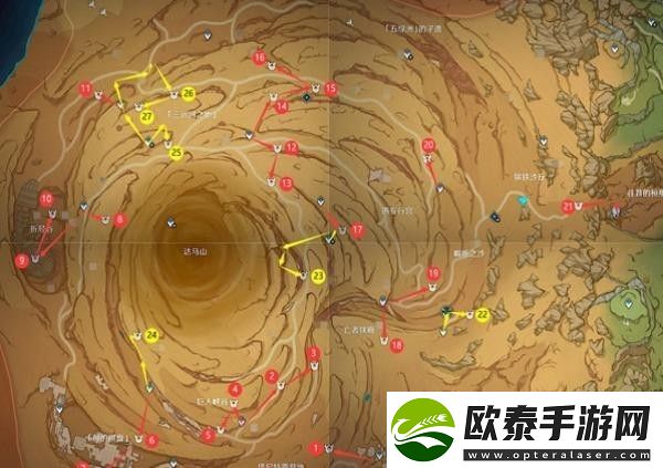 原神千壑沙地仙灵在哪