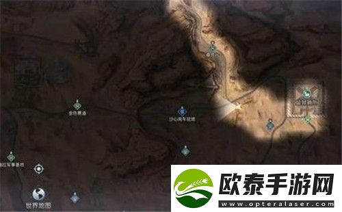 黎明觉醒生机金色沙漠藏宝图位置大全