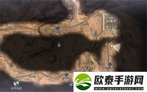 黎明觉醒生机金色沙漠藏宝图位置大全