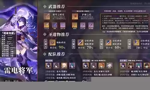 雷电将军高氪阵容搭配最新：实用技能提升方案