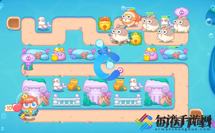 保卫萝卜4海的闺女第一百一十七关图文攻略 高效任务链攻略