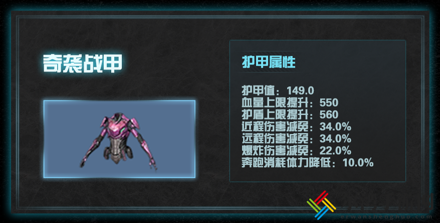 明日之后140级甲属性一览