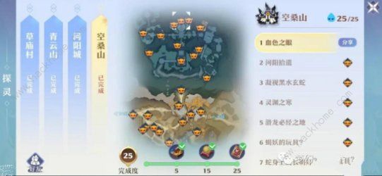 梦幻新诛仙流波山探灵位置攻略 25个流波山探灵全收集总汇