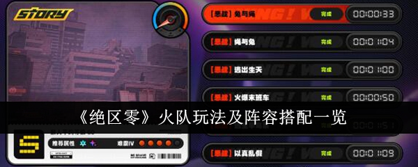 绝区零火队玩法及阵容搭配一览
