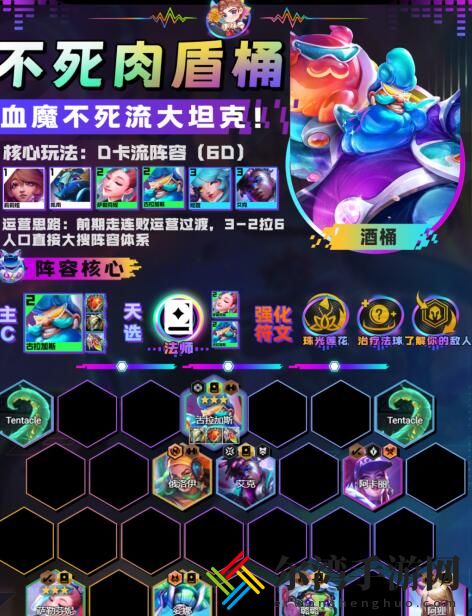 金铲铲之战不死流酒桶阵容搭配攻略