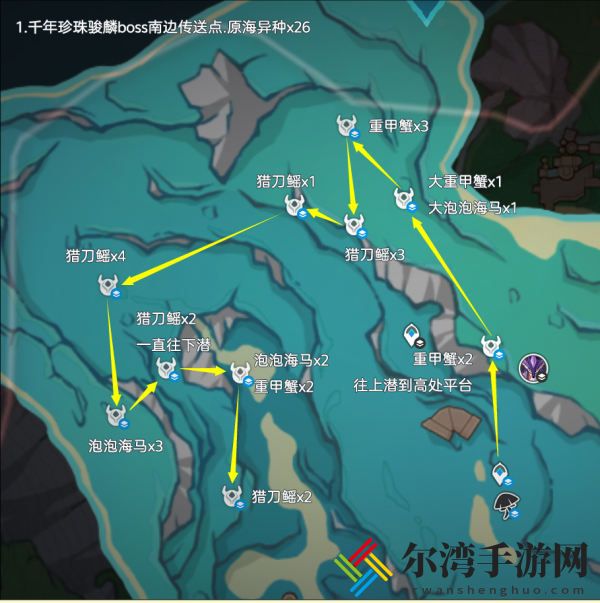 原神异海凝珠采集路线分享