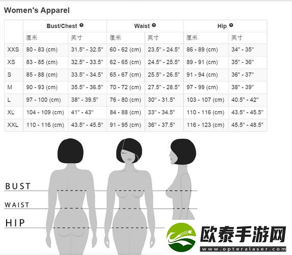 欧美尺码日本尺码专线