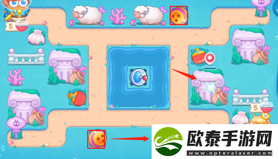 保卫萝卜4海的闺女第56关通关攻略