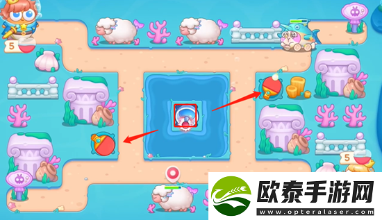 保卫萝卜4海的闺女第56关通关攻略