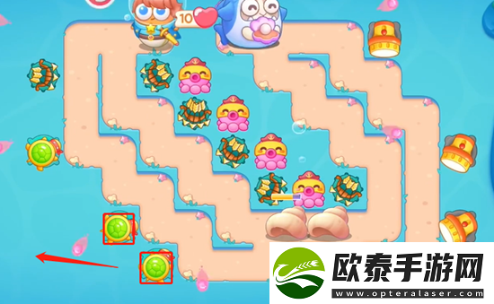 保卫萝卜4海的闺女第91关通关攻略