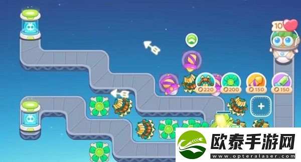 保卫萝卜4太空穿越第1关通关攻略