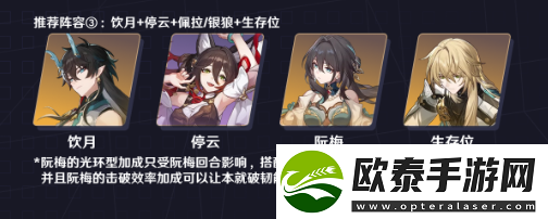 崩坏星穹铁道饮月君配队推荐2024