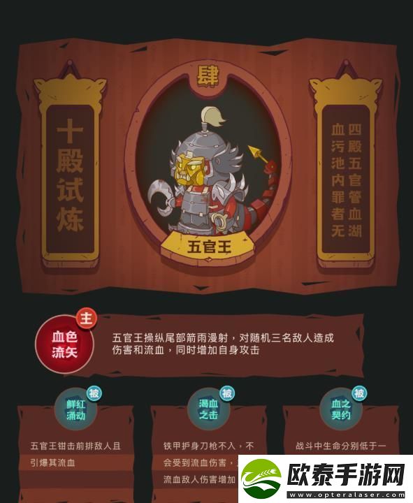 咸鱼之王十殿试炼五官王怎么打