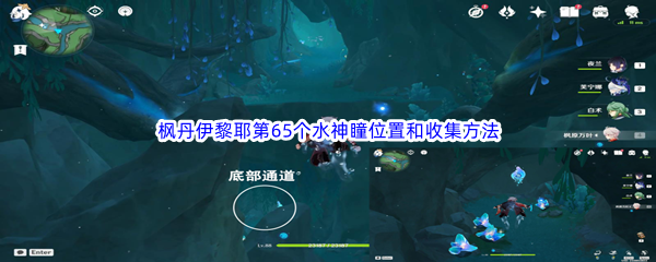 原神枫丹伊黎耶第65个水神瞳位置和收集方法介绍 善于分析形势制定最佳策略