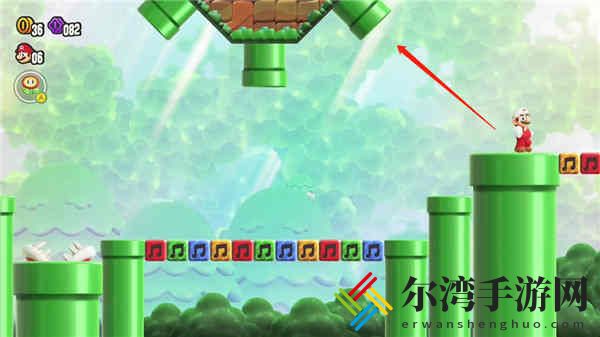 超级马里奥兄弟惊奇W1吞食花进行曲大紫币位置一览
