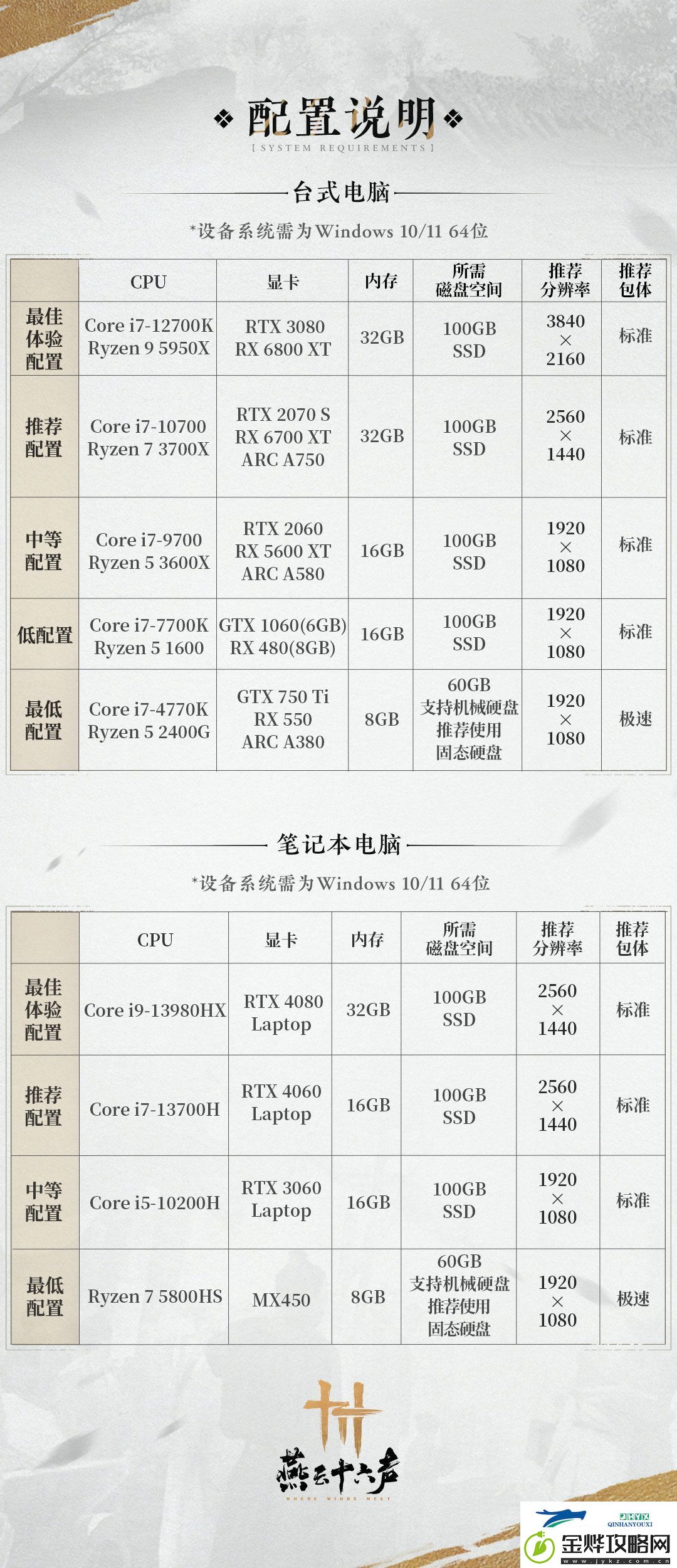 燕云十六声公测倒计时2天