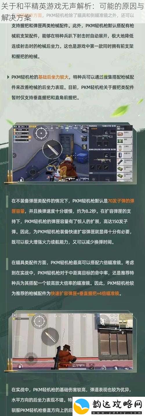 关于和平精英游戏无声解析