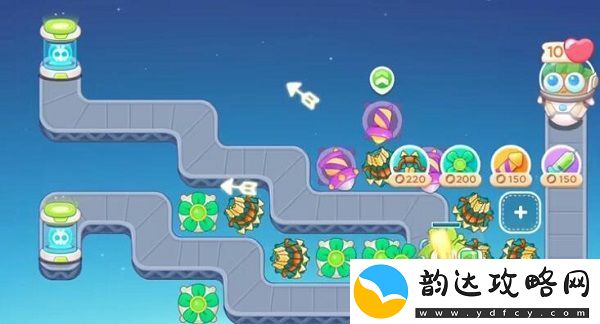 保卫萝卜4太空穿越第一关攻略
