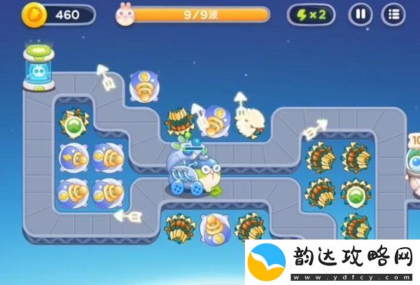 保卫萝卜4太空穿越第22关完美过关技巧与攻略分享