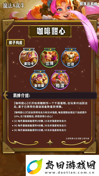 云顶之弈s12咖啡甜心羁绊介绍