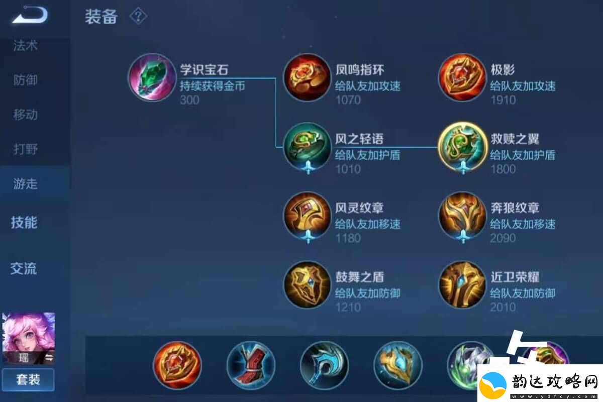 王者荣耀瑶最强辅助出装
