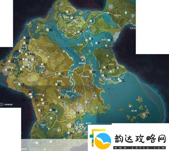 原神璃月五大区域范围全解析