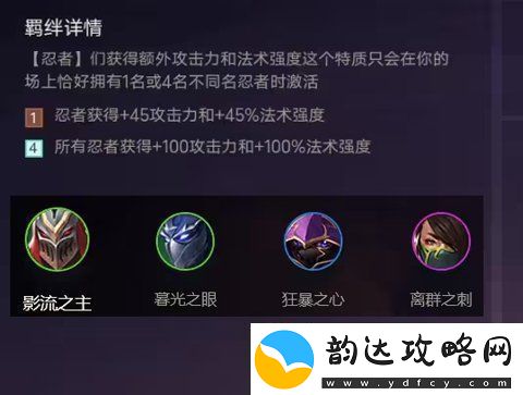 金铲铲之战羁绊怎么搭配
