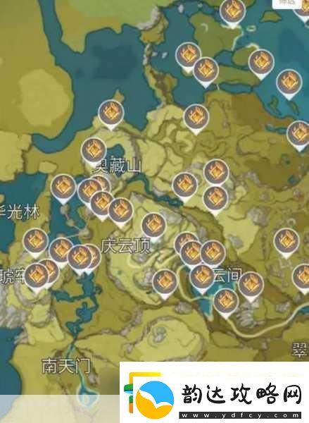 原神璃月五大区域范围全解析