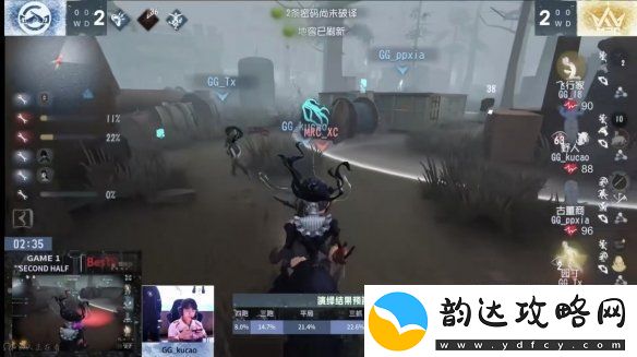 群狼呼啸！Wolves战队磨牙利爪**连捷——第五人格2024秋季赛第八周赛报发布